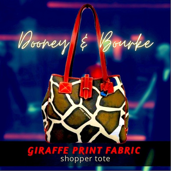 Dooney & Bourke Handbags - Dooney & Bourke Giraffe Print Shopper Tote & Coin Purse